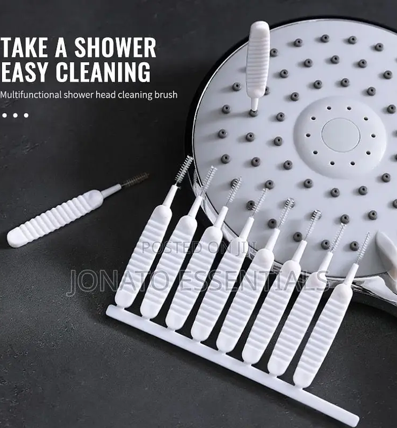 Multifunctional Shower Head Cleaning Brush Set, 10 PCS image