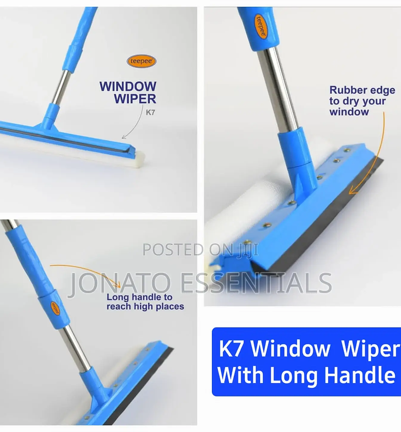 Teepee Glass Wiper With Telescopic Stick image