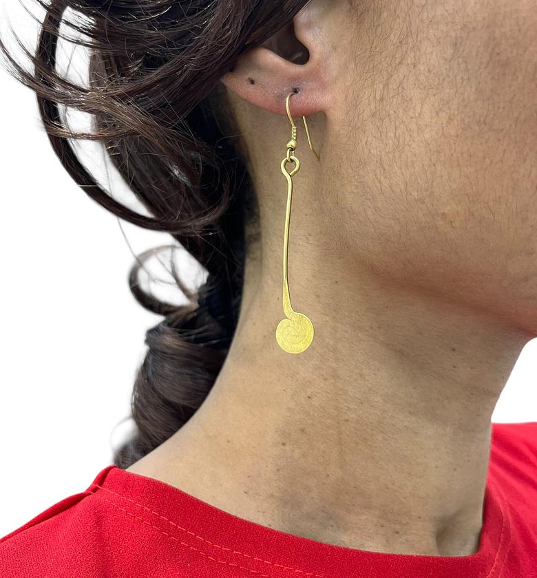 Nuru Brass Earrings  image