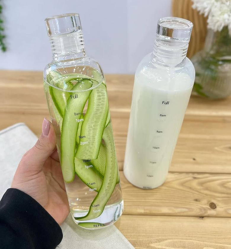 Time Scale Borosilicate Fridge Storage Bottle Set image