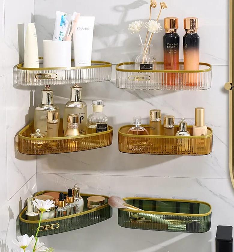 Elegant Acrylic Fancy Bathroom Shelf image