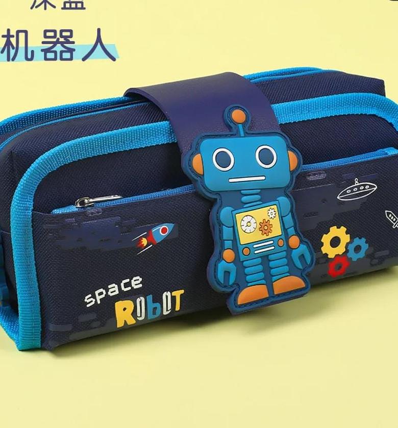 Detachable pencil pouch for our boys and girls. Has a large capacity for storing pencils,pens. image