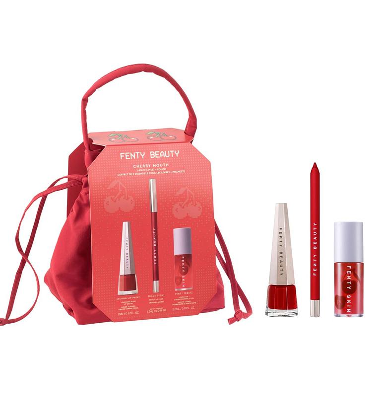 Fenty Beauty by Rihanna Cherry Mouth 3-Piece Lip Set + Pouch image