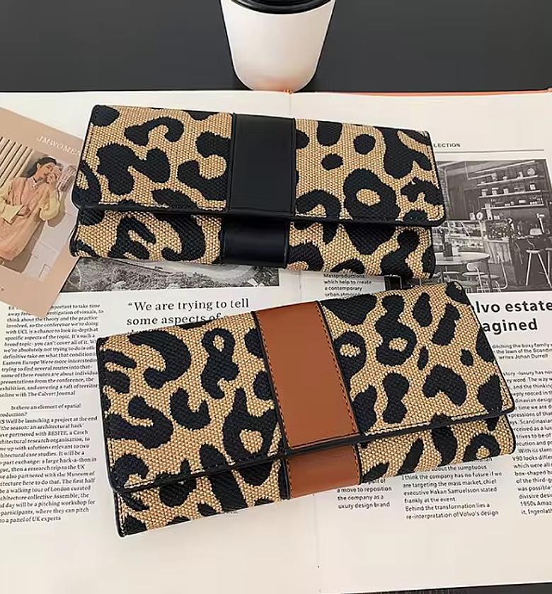 Aya 2 in 1 Leopard Print Wallet  image