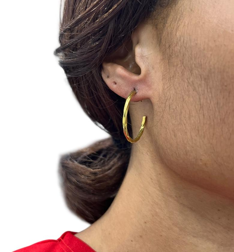 Imani Brass Studs Earrings image