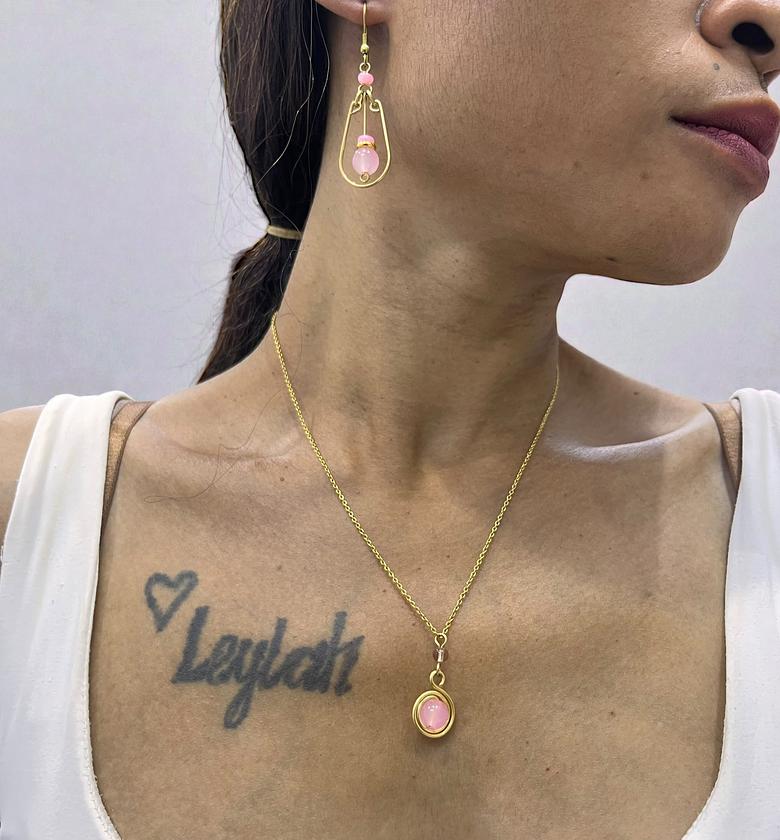 Peace Necklace & Earrings Set image