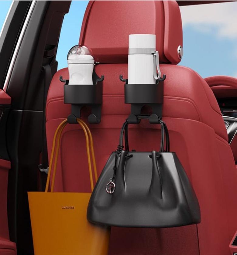 Car Seat Headrest Hook Hanger Storage Organizer  image