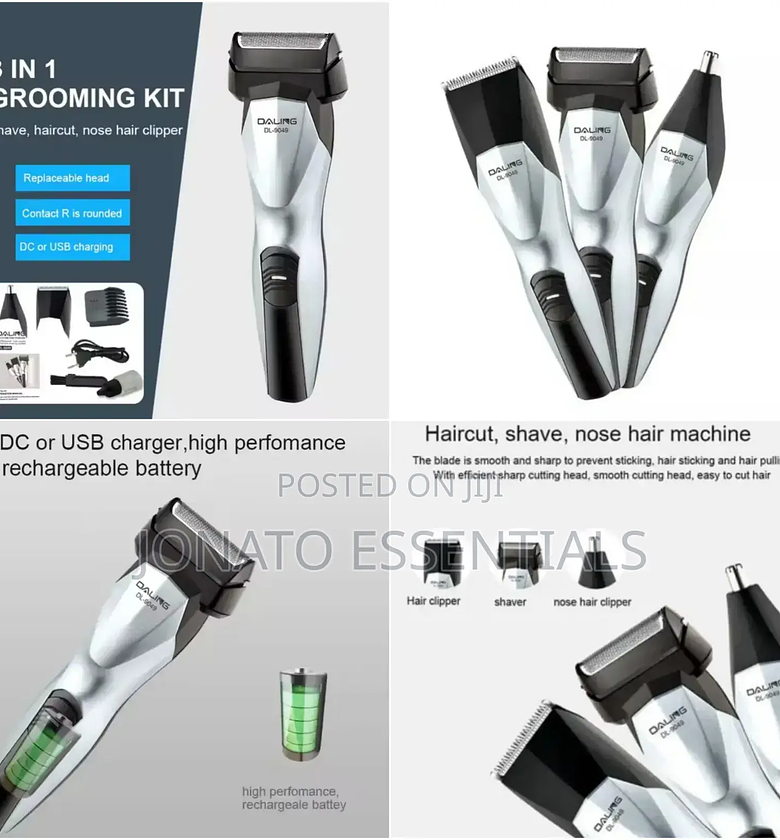 Daling 3 in 1 Grooming Kit Hair Clipper Nose Ear Trimmer image