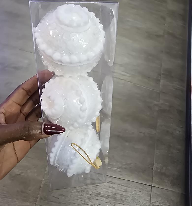 3pcs Christmas Ball / Christmas Tree Décor - 8cm image