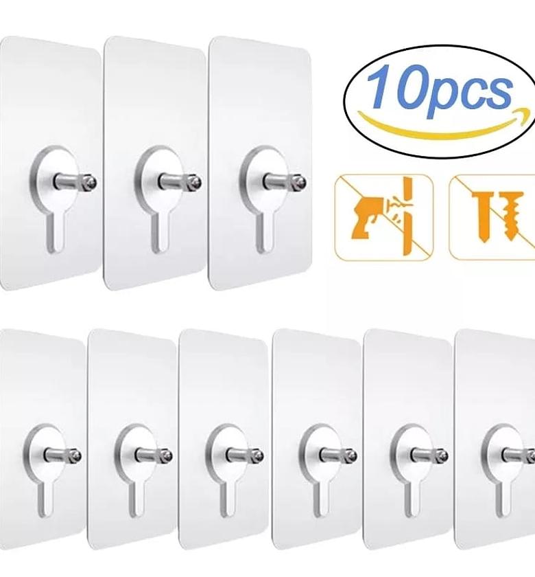 Strong Adhesive Seamless Wall Hooks image