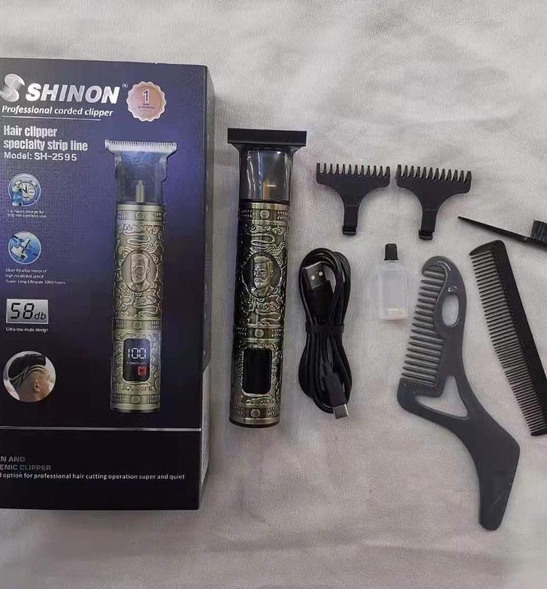 Hair Clippers.  SHINON Professional Corded Clipper, model SH-2595 professional hair cutting, with a low noise operation of 58dB image