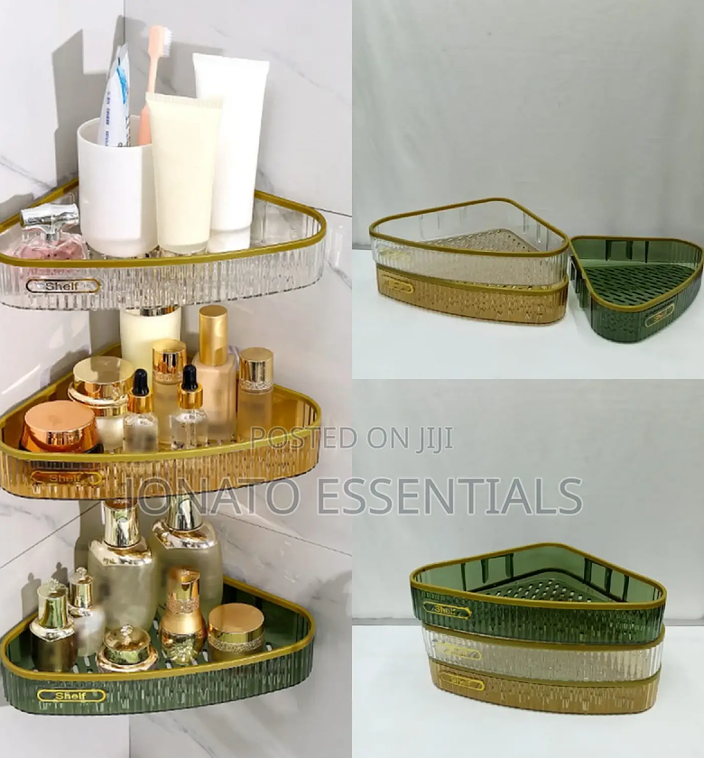 Wall Mounted Corner Bathroom Shelf Organizer image