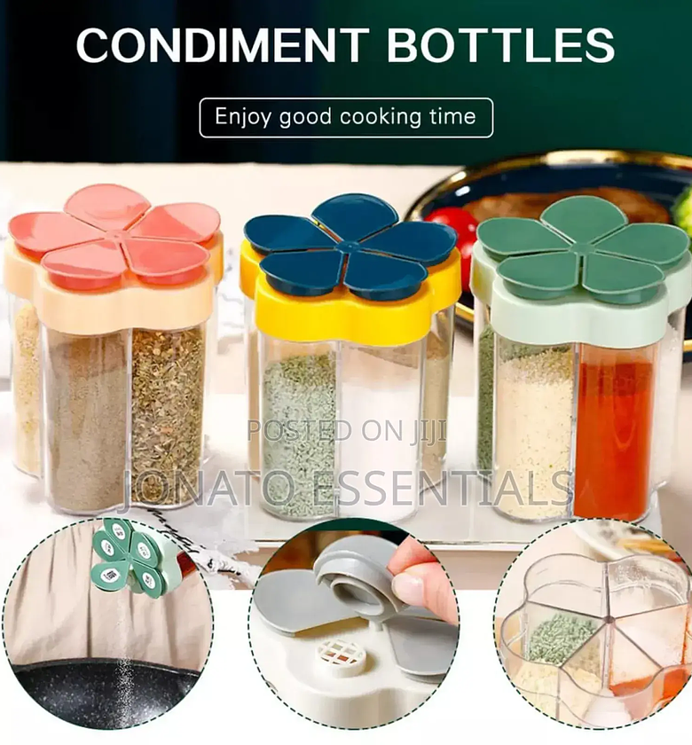 5 in 1 Seasoning Spice Jar and Bottle image