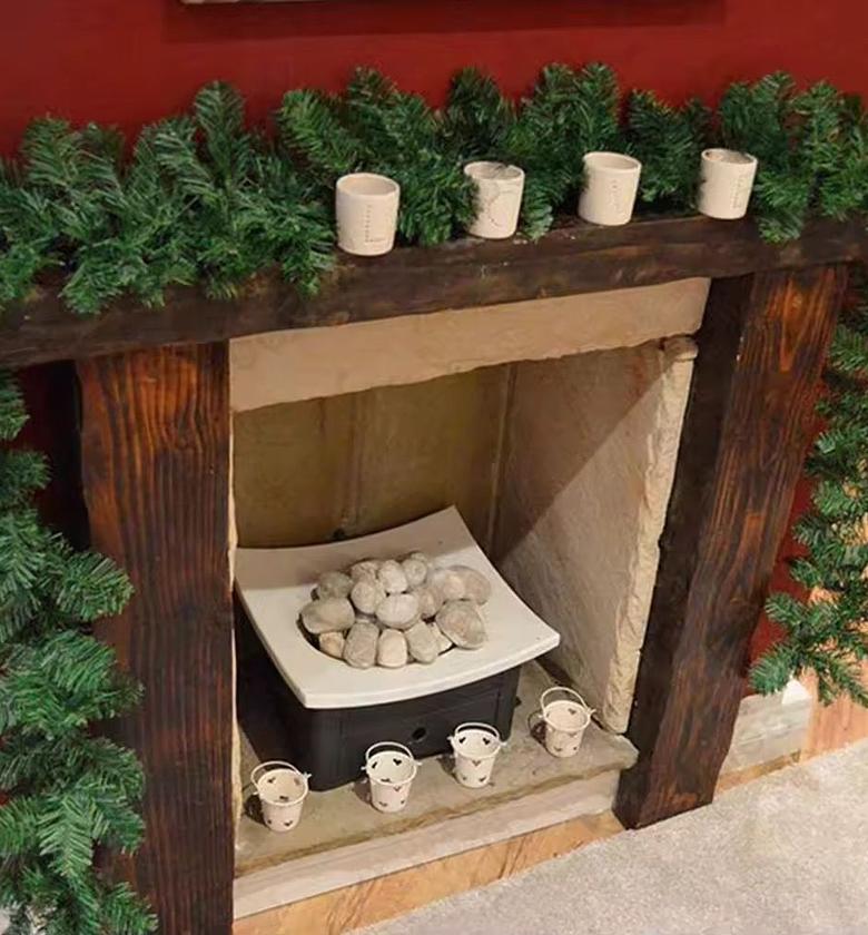 Lush Green Christmas Garland 2.7m Festive Decor image