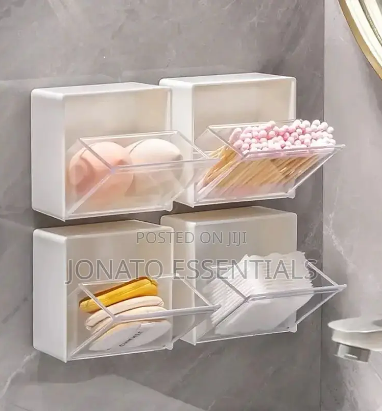 2pc Wall-Mounted Flip-Top Storage Box image
