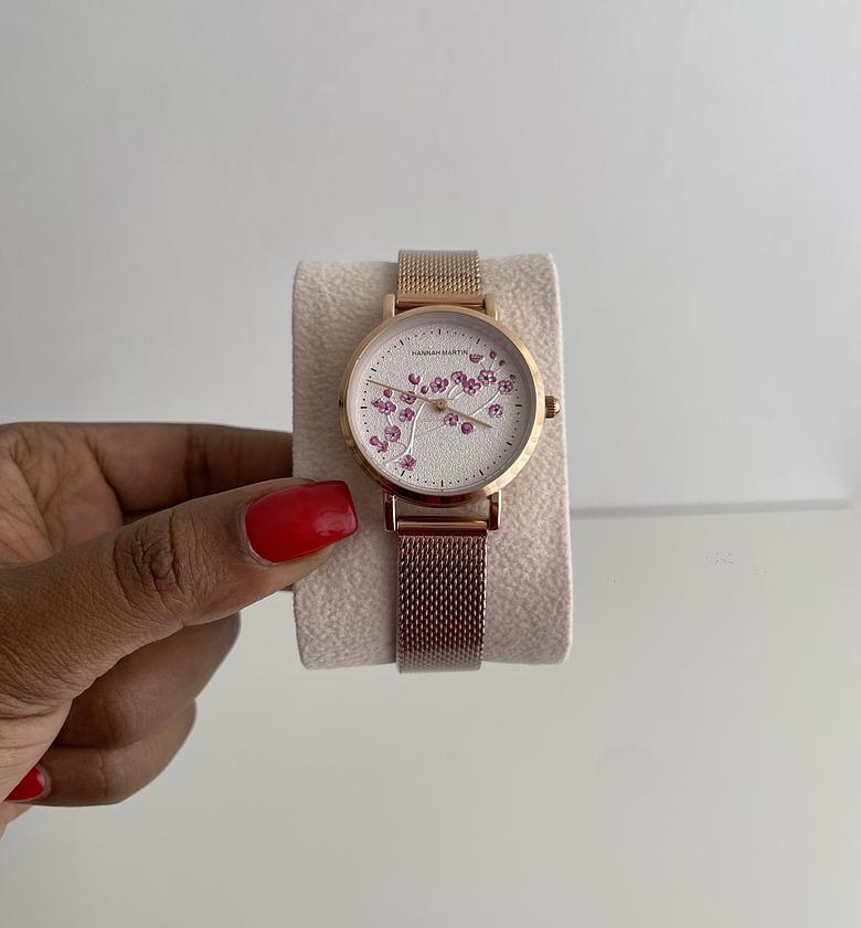 Hannah Martin Watch (Floral Face/Mesh Straps) image