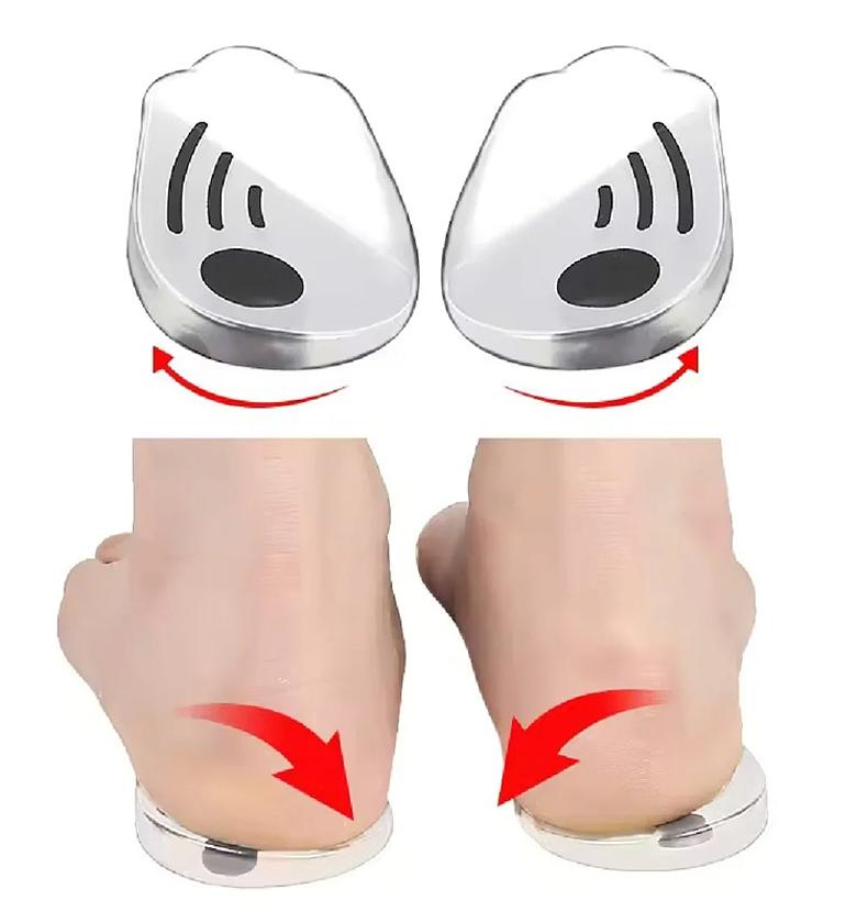 Orthopedic Silicone Heel Wedge Insoles for O-Leg and X-Leg Correction, Medically Designed Leg Alignment Pads for Men & Women  image