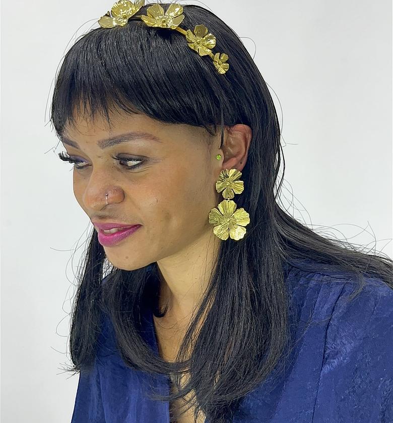 WhiteFlower Headband Set image