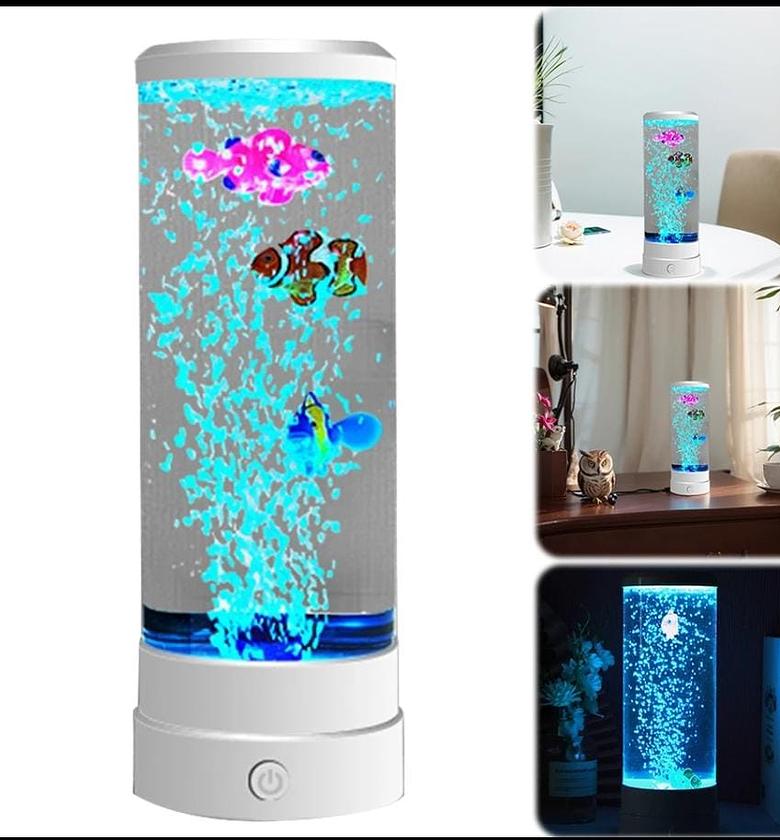LED Bubble Fish Lamp Decor image