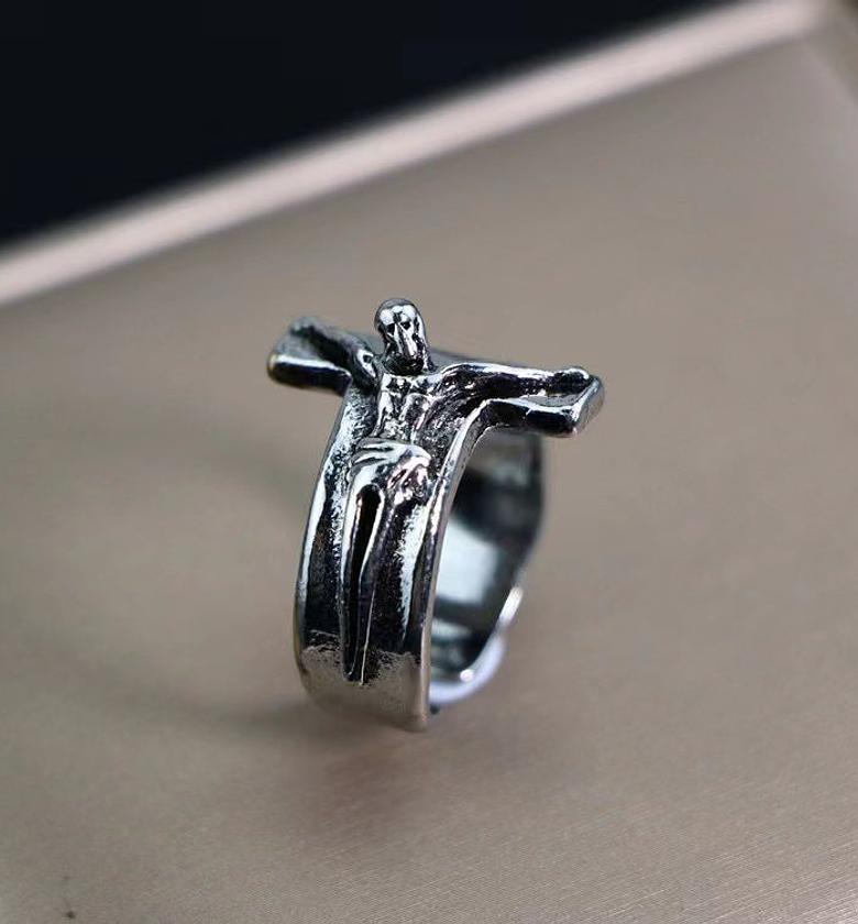 Crucifix Embrace Ring image