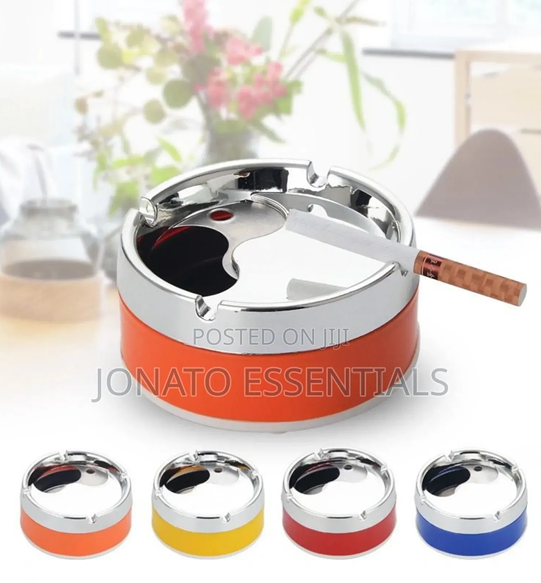 Metal Ashtray for Home, Office Bar image
