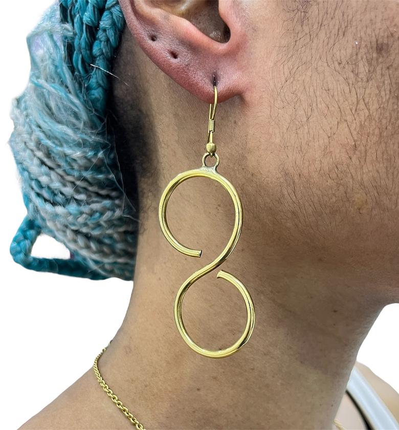 Kesi Large Brass Earrings  image