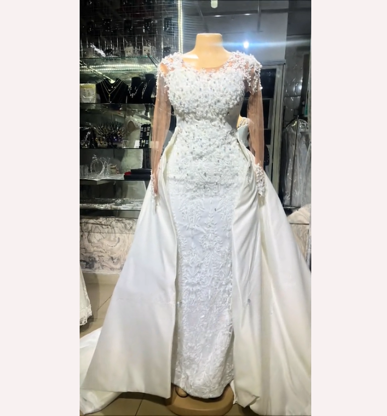 The Grand Reveal 2-in-1 Mermaid Gown with Overskirt - FOR HIRE image