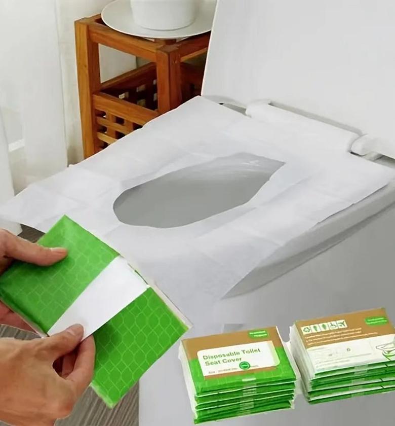 10pcs Toilet Seat Paper Covers image