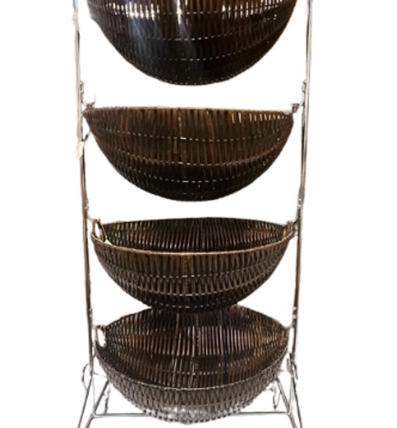 4-tier fruit and vegetable storage rack,  image