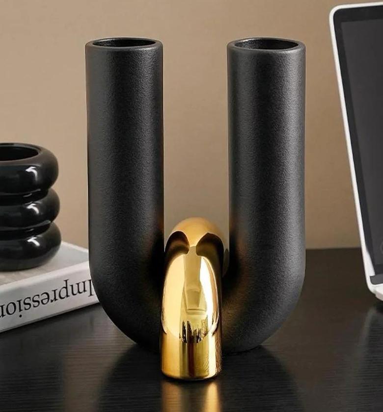 Creative U Shape Ceramic Decor Piece image