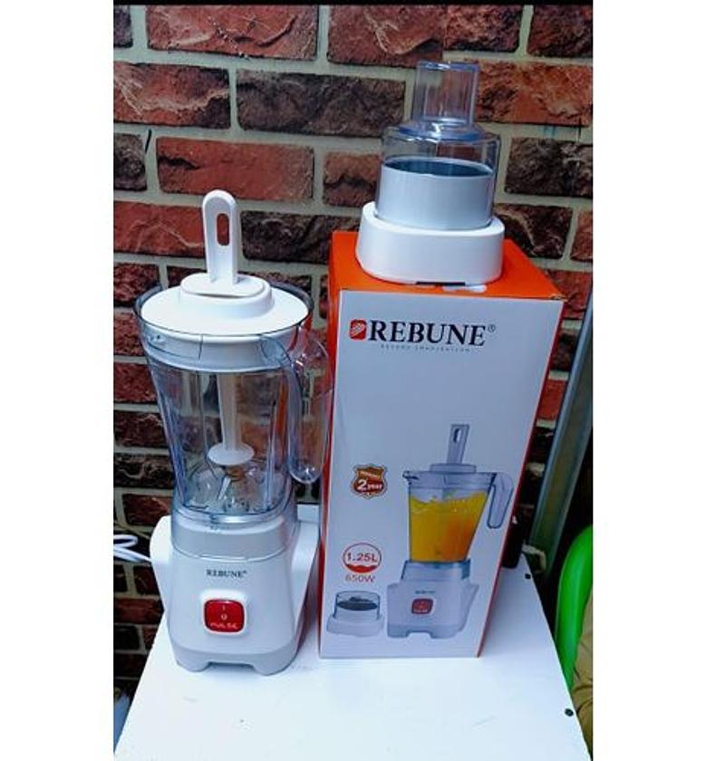 BLENDER. Rebune 2-in-1 Blender With Grinder Quality Motor Stainless Steel Blender With Grinding Machine 1.25ltrs Jug HIGHLY RECOMMENDED image