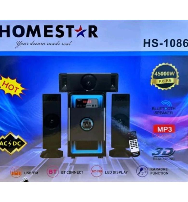 Subwoofer. Homestar HS-1086 3.1 channel multimedia speaker system image