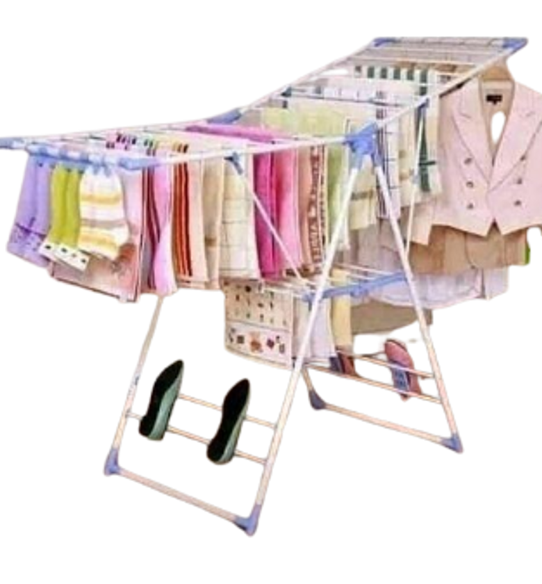 Assembled Foldable/Portable Clothes Drying Rack image