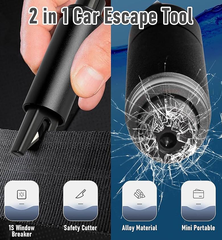 Car Emergency Window Glass Breaker And Safety Belt Cutter image