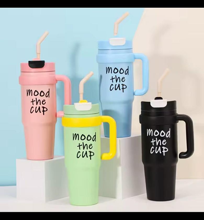 Mood The Cup, Stanley Mug Tumbler With Handle And Straw Lid image