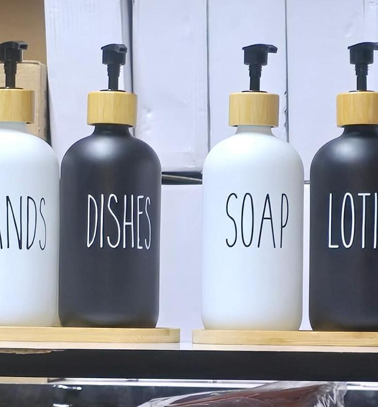 Ceramic Lotion,soap,hands,dishes dispenser  image