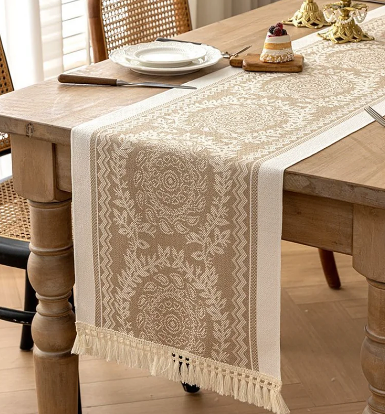 Cotton Linen Blend Table Runner image