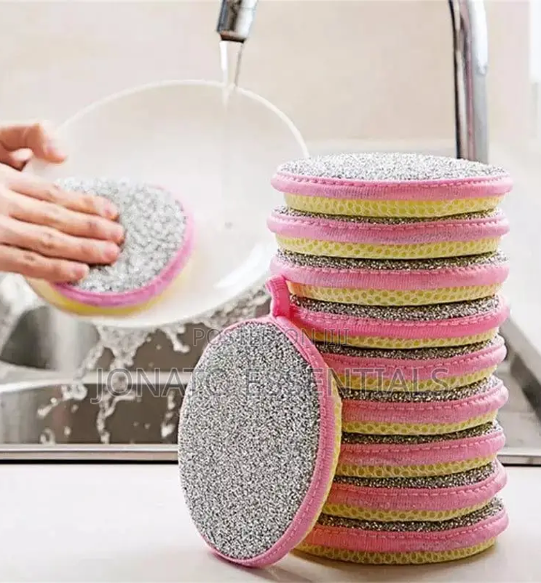 5 Piece Double Sided Dish Washing Sponge image