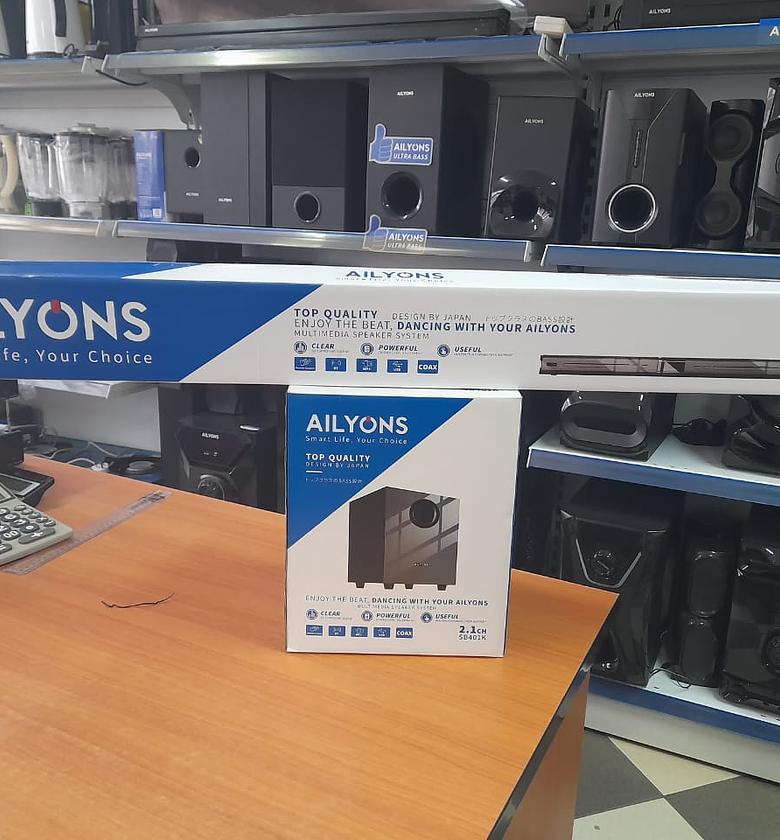 Subwoofer. 2.1ch Ailyons sound bar multimedia speaker system  image