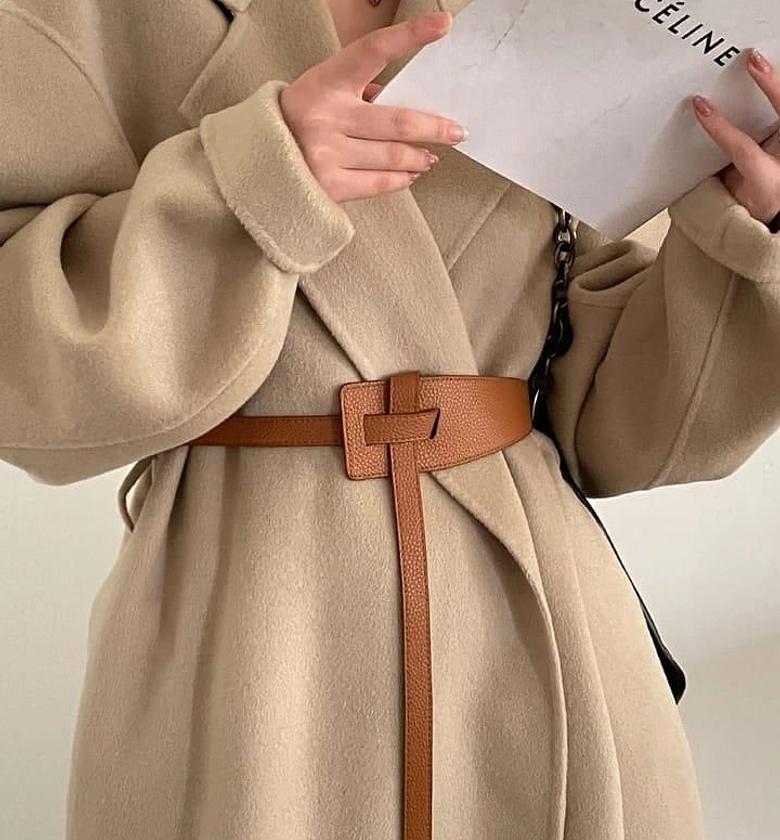 Adjustable Knot Leather Belt image