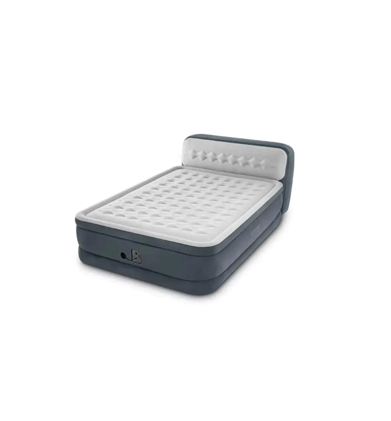 Intex Dura-Beam Raised Queen Air Mattress with Headboard image
