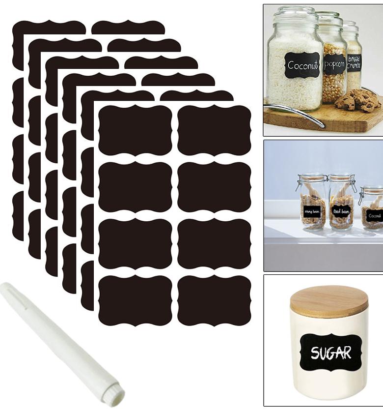 80pc Pantry Labels With a Pen, Tags image