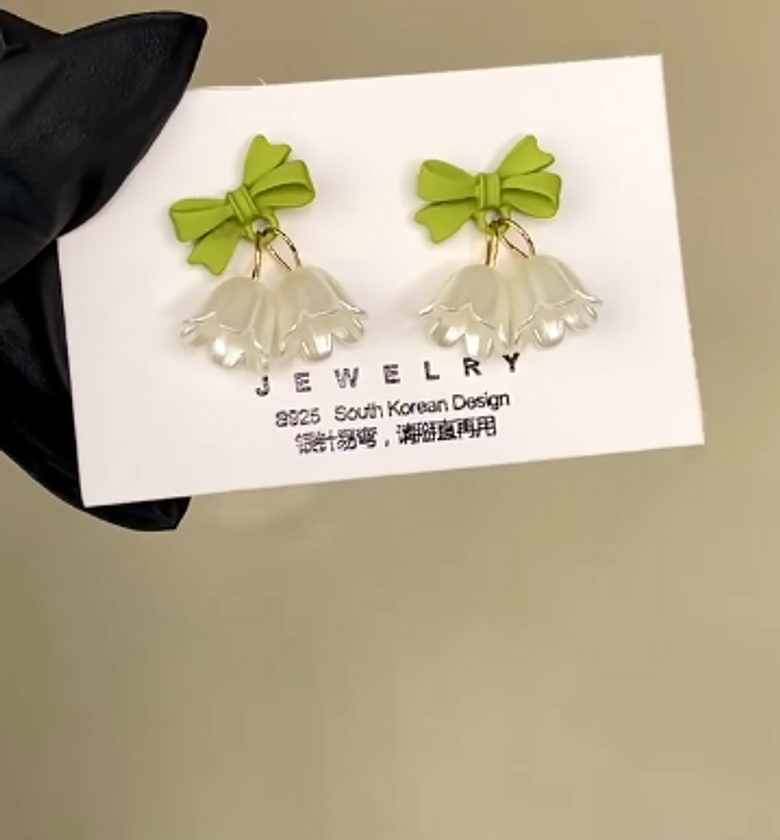 Cute Lilly Fairy Flower Earrings image