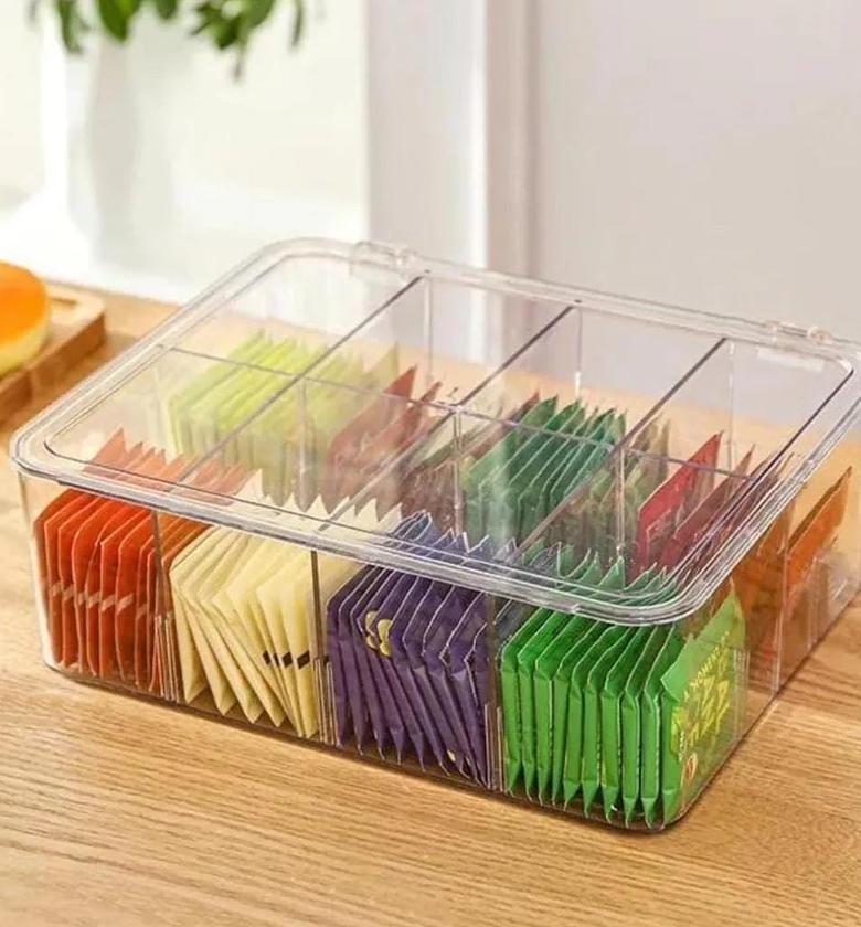 Acrylic tea bag/coffee organiser. image