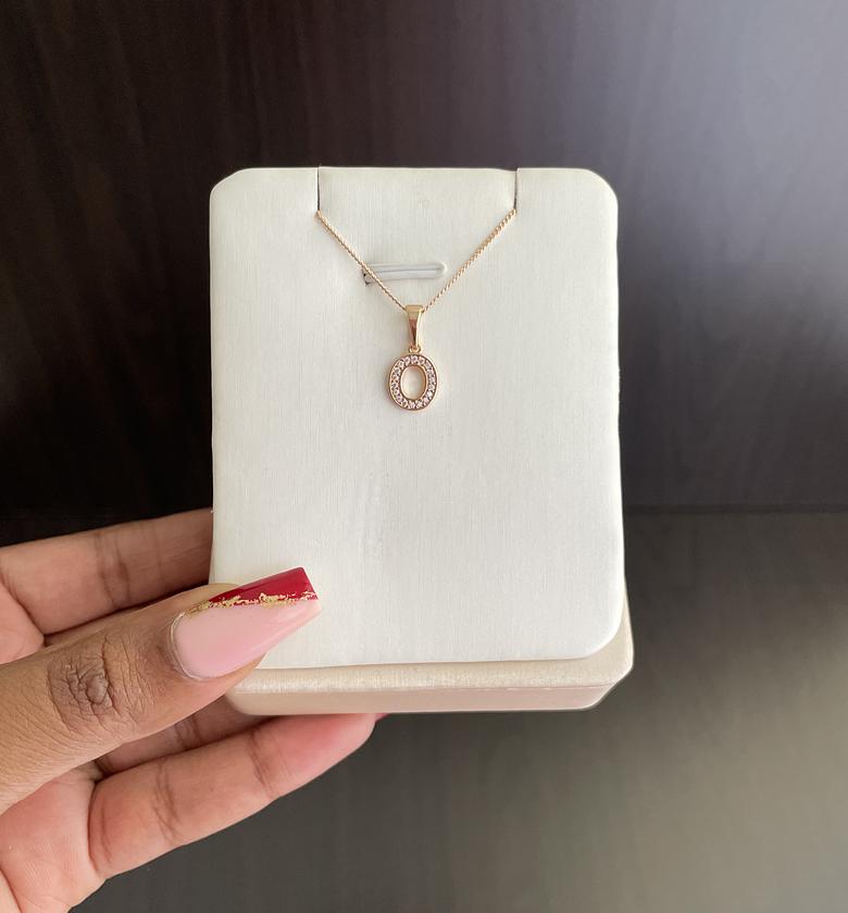 Initial Necklace - O image