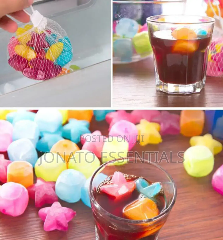 10pc Reusable Silicone Ice Cubes image