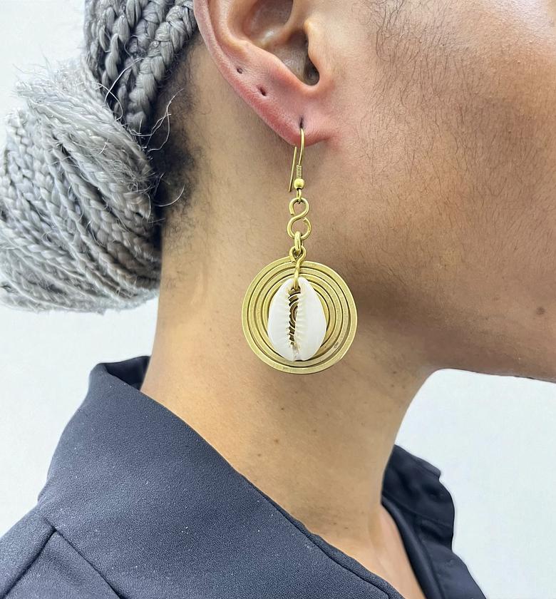 Tri-Shell Earrings image