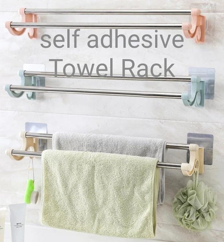 Double Rod Towel Holder, Double Bar Towel Rack image