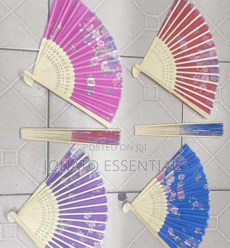 Vintage Japanese Handheld Folding Fan image