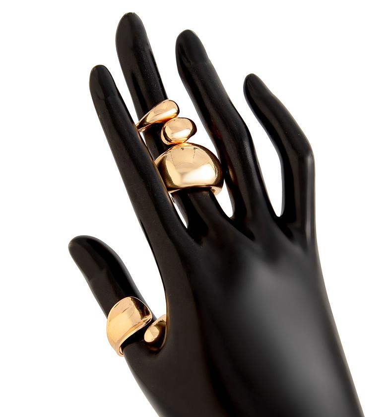 Streetwear Geometric Alloy Plating Unisex Rings image